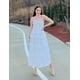 thumbnail image 5 of Vestido largo ZESICA Summer 2025 sin tirantes con hombros descubiertos blanco, 5 of 8