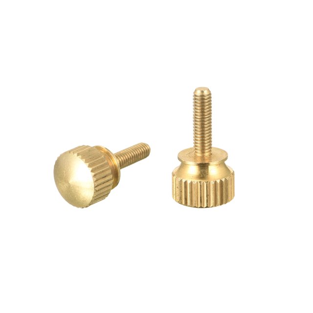 2uds Moleteado Mariposa Tornillos, M3x10mm Latón Hombro Pernos Escalonado Agarre Perillas Sujetadores para PC, Electrónico, Mecánico