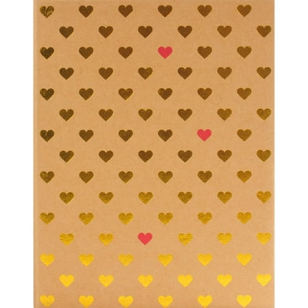 Pinnacle Gold Foil Hearts Photo Album, Holds 208 - 4