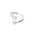 thumbnail image 4 of Fashionable And Simple Opening 26 Letters With Diamond Ring Ladies Jewelry, 4 of 8