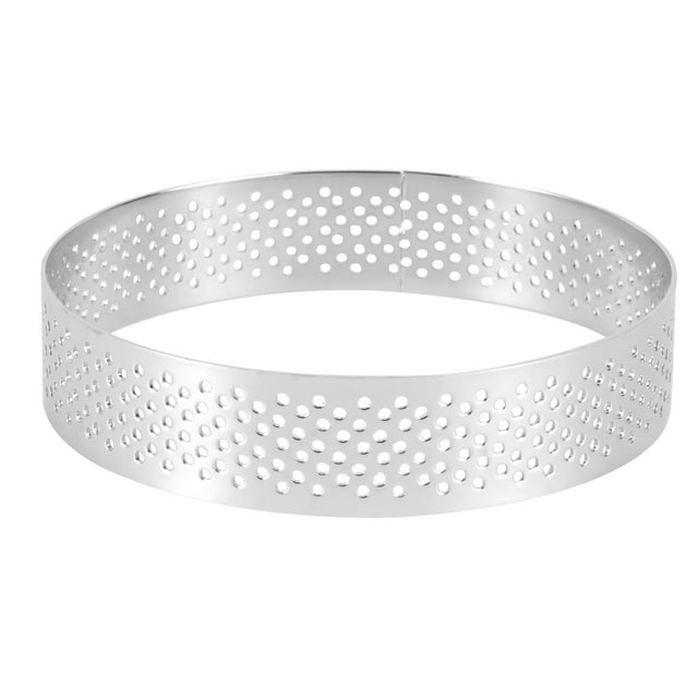 1 Pce Moule à Mousse en Acier Inoxydable 9 cm Rond Tartelette Tarte Quiche Moule de Cuisson