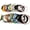 Type 1, variant on 6 count Candy Color Hair Ties, Braided Hair Bands, Elastic Hair Ties Ropes, Braided Ponytail Holders, Hair Accessories for Women with Thick, Heavy and Curly Hair (Black Color 6 count Set)