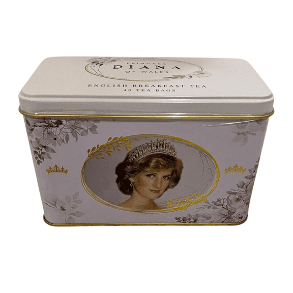 New English Teas Princess Diana English Breakfast Tea 40 Tea Bags, 80g Tin