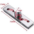 thumbnail image 2 of Set of 2 Stainless Steel 360 Degree Pivot Door Hinges with Fixing Screws 75 x 17mm, 2 of 5