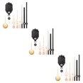 thumbnail image 4 of maskred 11 Pieces Wall Clock Movement Mechanism Replacement Tools Quartz Repair Shaft Gold 3Set, 4 of 6