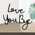 thumbnail image 4 of Love You Bye Sign,Wood Love You Bye Sign Black,Love You Bye Sign Above Door,Love You Bye Sign Entryway Decor,Wooden Above Door Decoration Decals,Love Wall Art for Farmhouse Kitchen Living Room Gift, 4 of 8