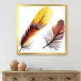 thumbnail image 3 of Designart 'Colourful Boho Art Feathers IV' Bohemian & Eclectic Framed Art Print, 3 of 4