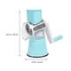 thumbnail image 4 of Blue Multicolored Stainless Steel Crank Rotating Cheese Grater, 4 of 4