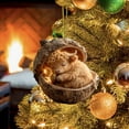 thumbnail image 6 of LmnLft 3D Forest Animal Acorn Ornaments,Cow Acorn Ornaments,Cozy Forest Christmas Ornaments, 2026 New Pine Cone Highland Cow Decoration,Woodland Creature Figurine,for Party Home Decor, 6 of 9