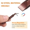 thumbnail image 4 of Uxcell SL8 Magnetic Slotted Screwdriver Bit 5/16" Hex Shank 80mm Length S2, Red, 4 of 6