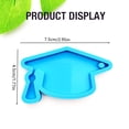 thumbnail image 3 of Graduation Silicone Mold Bachelor Cap Silicone Molds Graduate Fondant Mold Candy Molds Bachelor Hat Chocolate Mold for Cake Decoration DIY Graduation Gift Keychain Molds Graduation Season Mold Blue, 3 of 9