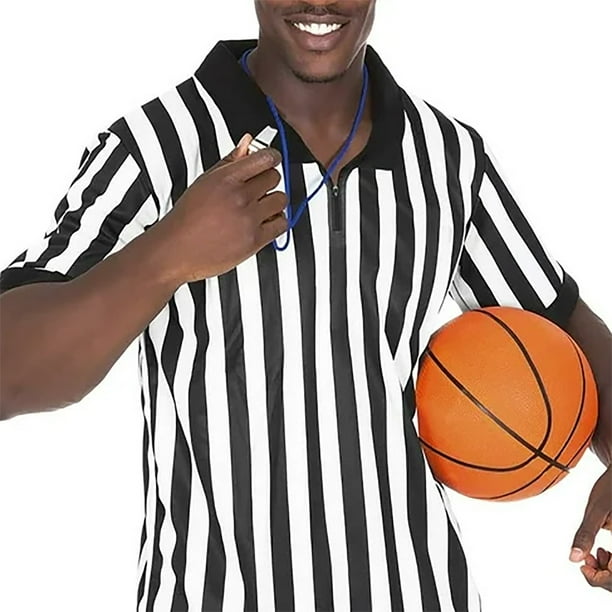 referee t shirt dress Women's V-Neck Referee Shirts for Ref Uniforms or Costumes Black/White / XS