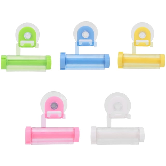 Dispensador de pasta de dientes en tubo Roll-On para uso familiar en baños Exprimidor de pasta de dientes eficiente para montaje en pared