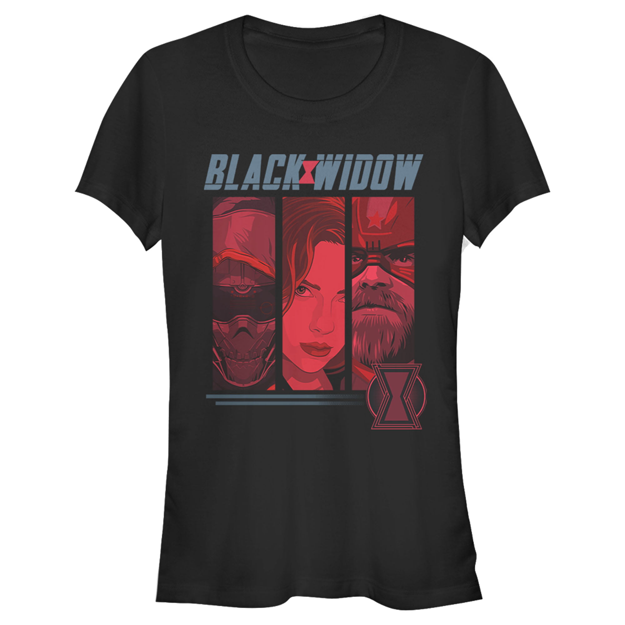 Marvel Juniors' Black Widow Character Panel TShirt