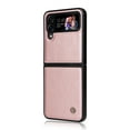 thumbnail image 5 of Feishell Leather Folding Case for Samsung Galaxy Z Flip 4, Soft Silicone Scratches-Resistant Drop Protection Case with Wireless Charging Shockproof Magnetic Flip Case for Samsung Z Flip 4,Rosegold, 5 of 7