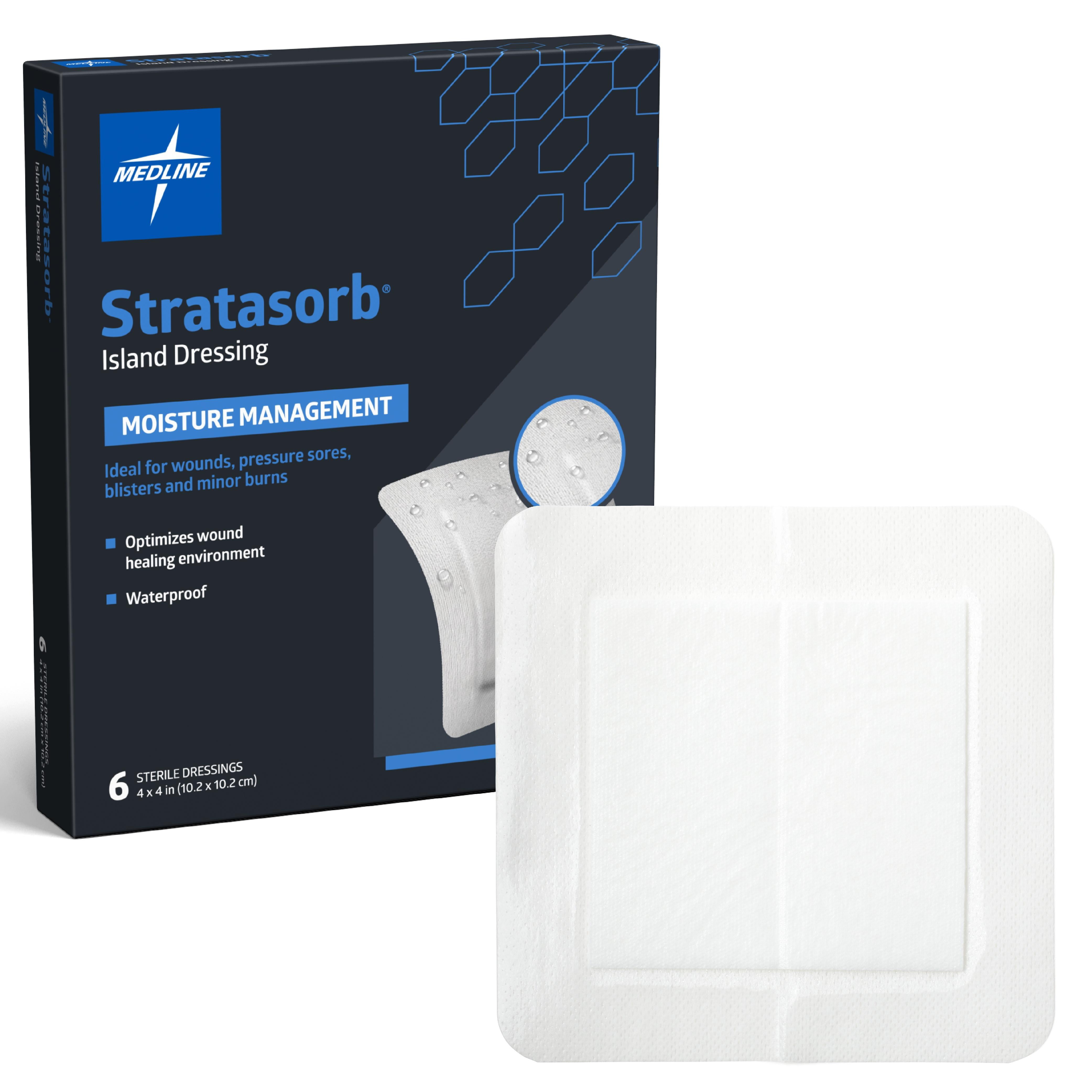 Medline Stratasorb Sterile, Composite Dressing with Non-Adherent