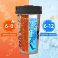 thumbnail image 5 of Goofa Coffee Beans Chocolate Splash for Insulated Travel Coffee Mug Spill Proof Leak Proof 16 OZCoffee Tumbler Reusable Coffee Cups with Lids Thermos for Hot and Cold Drink, 5 of 8