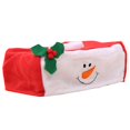 thumbnail image 1 of 2pcs Christmas Pattern Tissue Box Cover Cloth Tissue Paper Box Cover Holder Xmas Desktop Decoration Ornaments (snowman), 1 of 2