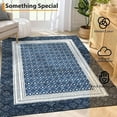 thumbnail image 3 of 8x10 Navy Area Rug – Washable Non-Slip Soft Rug for Living Room and Bedroom, 3 of 7