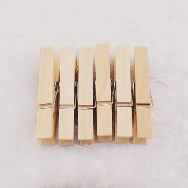 Colorful Wooden Clip Natural Wood Clamp Picture Clips Mini Clothes Pins  Seal Clip For DIY Photo Paper Peg Clothespin Craft Decor - AliExpress
