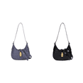 thumbnail image 1 of Bolso Hombro Cuero PU Lindo Axila para Mujer Mano () Azul, 1 of 8