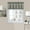 Brown, variant on Woven Trends Geometric Chevron Light Filtering, Modern Living Room Half Rod Pocket with 100% Polyester, 3-Piece Window Kitchen Tier Pair Panels and Valance Set 58 x 14 Inches, Charcoal