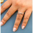 thumbnail image 5 of vylahjewellery Criss Cross Valentine's Special Ring 1 Ct Moissanite Diamond ring Stunning 14K Rose Gold Ring, 5 of 7