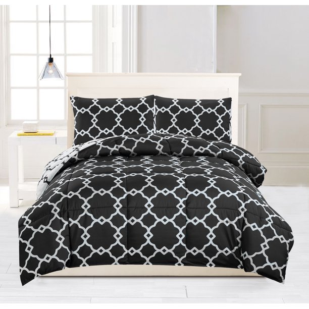 Greyson Geometric Print 3 Piece Comforter Set
