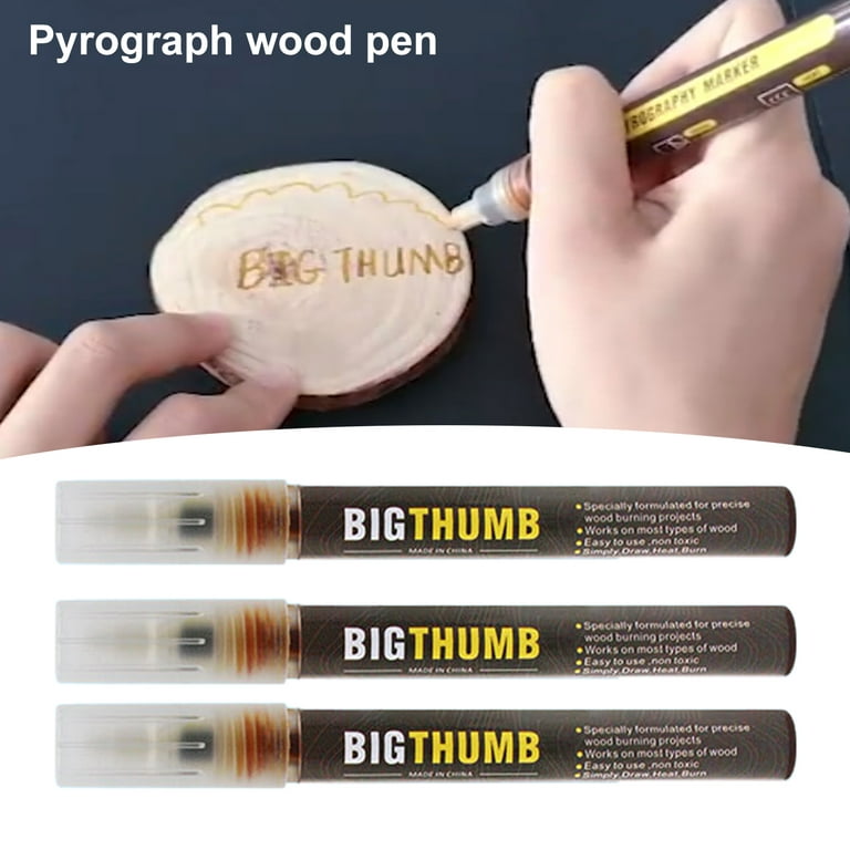 3PC Safe Scorch Marker For DIY Projects Easy Use Safe Wood Burning Pen