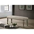 thumbnail image 3 of Roundhill Furniture Banc à Clous Rembourré Breda, Gris Antique, 3 of 5