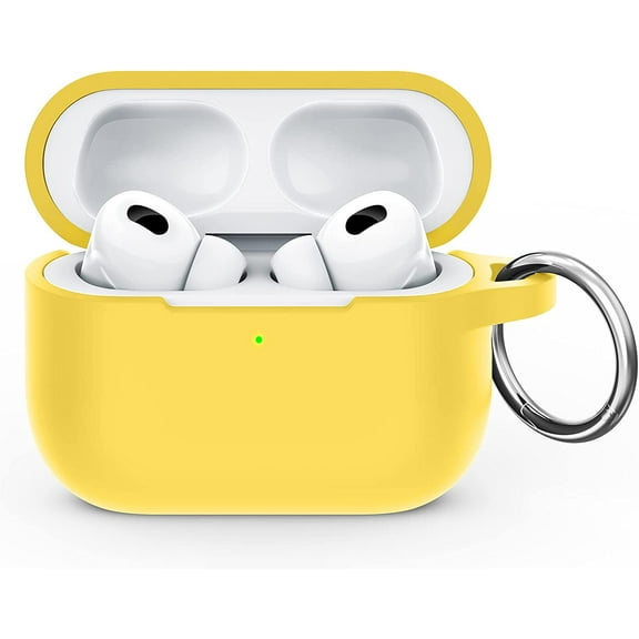 AirPods Pro 2 Case, AirPods Pro 2nd Generation[2022] Protective Shockproof Soft Silicone Chargeable Headphone Cover, Support Wireless Charging for Airpods Pro 2 Gen - Yellow
