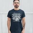 thumbnail image 3 of Tee Hunt Greaser Outlaw T-Shirt Old School Hot Rod Men's Tee, Navy Blue, Large, 3 of 5