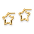 thumbnail image 2 of Auriga Fine Jewelry 14K Yellow Gold Star Stud Earrings for Women(L- 8.75mm, W- 9mm), 2 of 5
