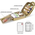 thumbnail image 4 of Bolsa táctica para cinturón de primeros auxilios, primeros auxilios Molle multifunción, mochila de supervivencia, bolsa táctica para dispositivos con cruz para senderismo, acampada, militar JM, 4 of 5