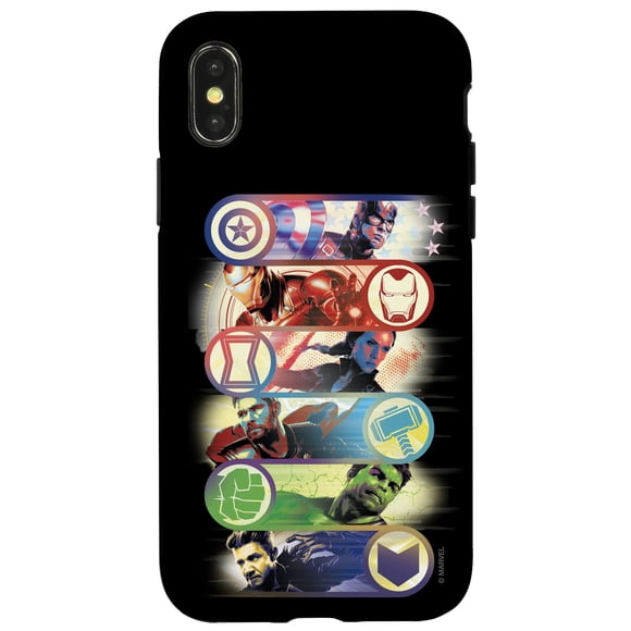 Funda de teléfono Marvel Avengers: Endgame Super Heroes Team Up para iPhone X/XS