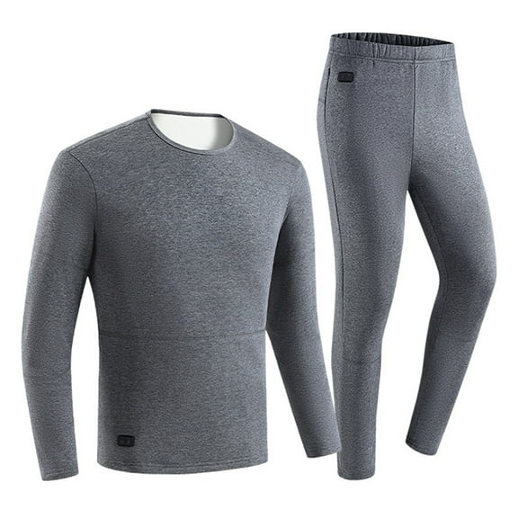 Winter Electric Heated Underwear Set Motorcycle Clothing Women Fleece Thermal Top Pants 30 Area Ski Heating Suit