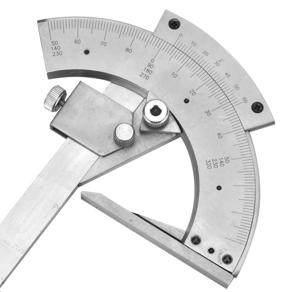 BIKEULTIMATE 0-320° Universal Stainless Steel Bevel Protractor Angular Ruler Goniometer Adjustable Angle Slope Level Meter Finder Tool Gradiometer Clinometer 