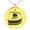 Gold, variant on Stainless Steel Letter D Initial 3D Monogram Engraved Small Medallion Circle Charm Pendant Necklace