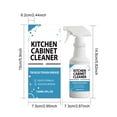 thumbnail image 3 of Kitchen Cabinet Cleaner, 150ml Foam Grease Remover, Gentle Cleaning Spray for Cabinets, Stoves, Range Hoods, Counters, Safely Dissolves Stubborn Oil Stains, Cabinet Degreaser, 3 of 9