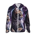 thumbnail image 1 of Fotbe Purple Moon Cat Chaqueta con Protección Solar UPF 50+ para Hombre y Mujer, Camisa con Capucha y Bolsillos-XX-Large, 1 of 7