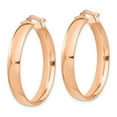 thumbnail image 2 of Primal Gold 14 Karat Rose Gold 5mm Hoop Earrings, 2 of 5