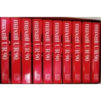 Maxell Ur-90 Normal Bias Audio Cassette 90min (Pack of 10 - 90 Minute Tapes