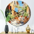 thumbnail image 1 of Designart "Laundry Day in the Province II" Bath & Laundry Oversized Wall Clock, 1 of 6