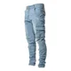 thumbnail image 1 of Jeans Pantalon De Mezclilla Caballero Slim Fit Moda, 1 of 5