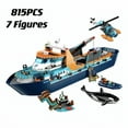 thumbnail image 1 of Arctic Explorer Ship Compatible 60368 Building Block Toys Floatable Boat Helicopter ROV Sub Orca Bricks Gifts for Boys Girls, 1 of 5