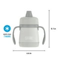 thumbnail image 5 of Thermos Baby 7 oz. Vacuum Insulated Stainless Steel Sippy Cup with Handles, Gray, 5 of 5