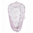 thumbnail image 1 of Aila+Aiden - rodar de bebé, tumbona de algodón orgánico para bebé, reversible, transpirable, ajustable, portátil, colección Star (rosa), 1 of 5