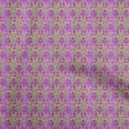 thumbnail image 1 of oneOone Viscose Jersey Purple Fabric Asian Ikat Craft Projects Decor Fabric Printed By The Yard 60 Inch Wide, 1 of 5