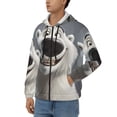 thumbnail image 3 of Naloa Smiling Polar Bear Men’s Hoodies, Zip up Hoodie, Sweatshirts,Hoodies for Men Sizes S-3XL-X-Large, 3 of 5