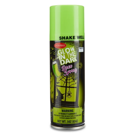 Net Wt. 3oz (85g), Glow in the Dark Deco Spray, Halloween, Outdoor Decor, Goodmark